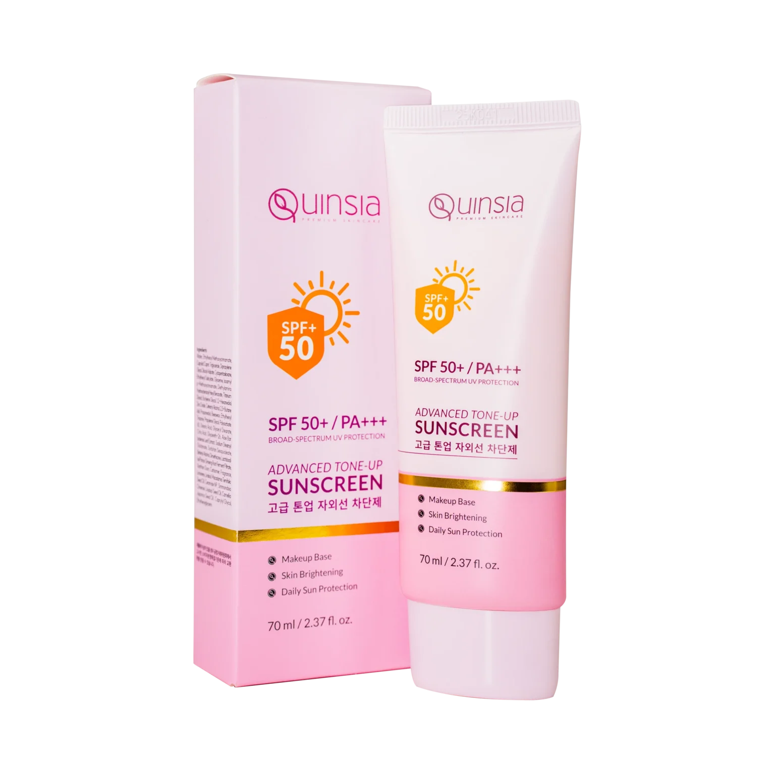 Quinsia Sunscreen Spf 50+/Pa+++ - 70 Ml