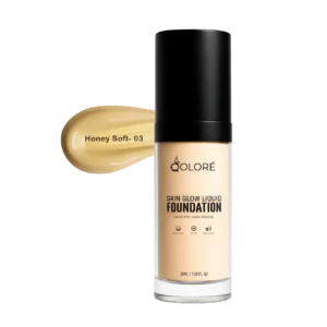 Qolore Skin Glow Liquid Foundation Honey Soft-03