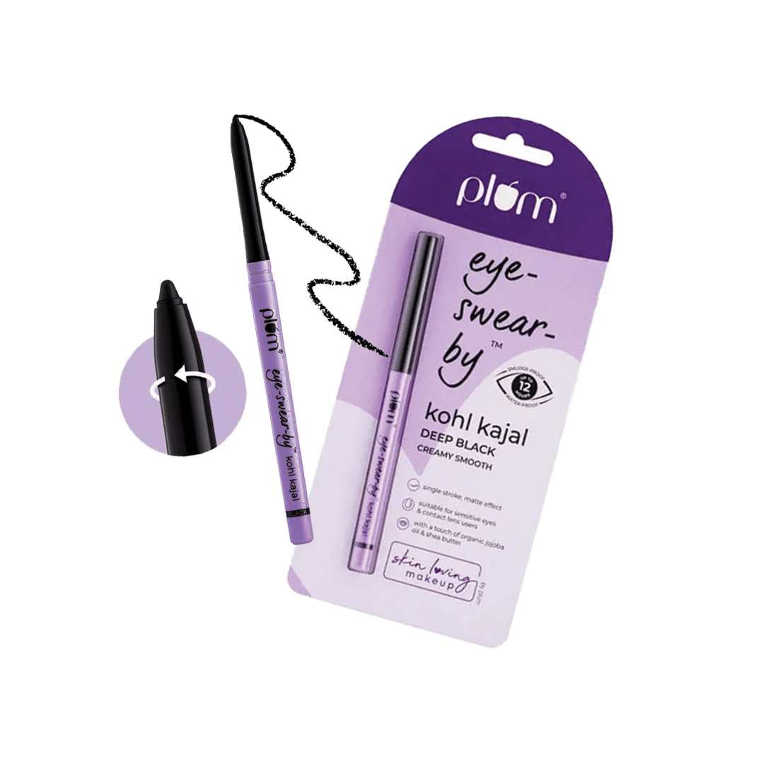 Plum Eye-Swear -By Kohl Kajal Deep-Black 0.35Gm